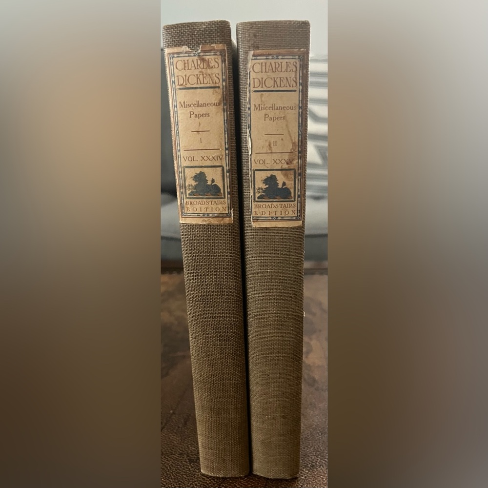 Vintage Charles Dickens “Miscellaneous Papers” Books